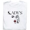 Koszulka z Nadrukiem Lady’s | Subtelna Grafika Zarysu Pani dla Stylowej Kobiety