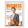 Personalizowany plakat „Business Magazine” ze zdjęciem – elegancki prezent dla szefa lub kolegi z pracy