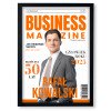 Personalizowany plakat „Business Magazine” ze zdjęciem – elegancki prezent dla szefa lub kolegi z pracy