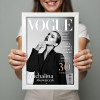 Personalizowany plakat „VOGUE” z Twoim zdjęciem – wyjątkowa okładka magazynu, wysoka jakość, format A3