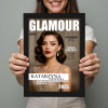 Personalizowany plakat „GLAMOUR” z Twoim zdjęciem – ekskluzyjna okładka magazynu, wysoka jakość, format A3