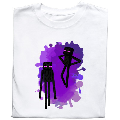 Koszulka z Nadrukiem Enderman | Minecraft Moby i Postacie z Gry