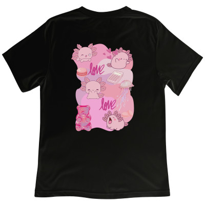 Koszulka z Nadrukiem Miłośnik Axolotl | Cute Kawaii Zwierzę w Stylu