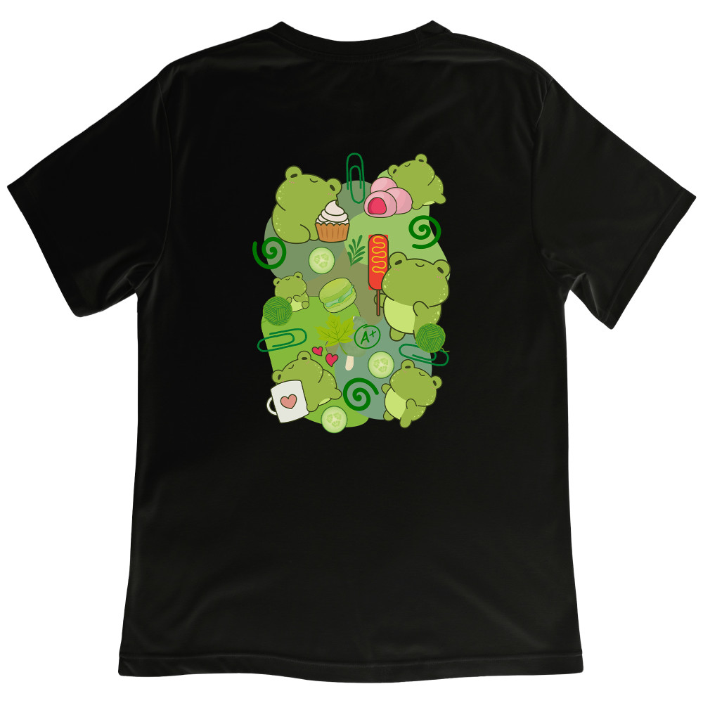 Koszulka z Nadrukiem Miłośnik Żaby | Cute Kawaii Frog w Stylu