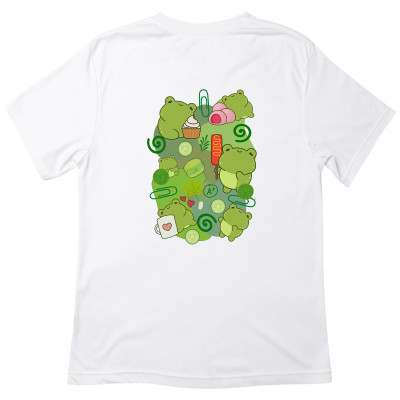 Koszulka z Nadrukiem Miłośnik Żaby | Cute Kawaii Frog w Stylu