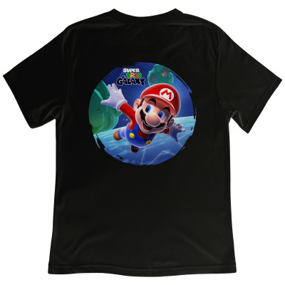 Koszulka z Nadrukiem Super Mario Galaxy | Grafika z Gry i Gaming