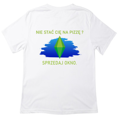 Koszulka z Nadrukiem The Sims | Simsy Motherlode Śmieszny Mem