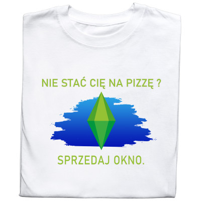 Koszulka z Nadrukiem The Sims | Simsy Motherlode Śmieszny Mem