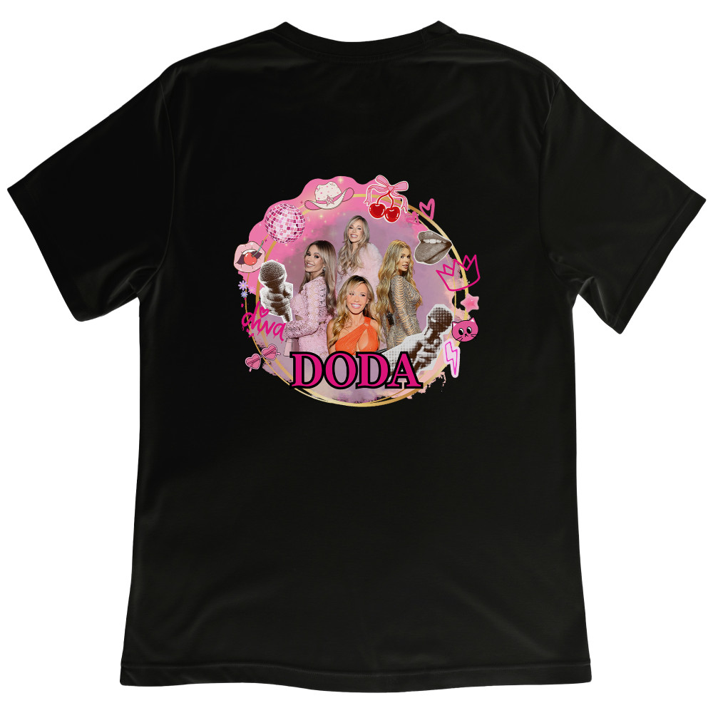 Koszulka z Nadrukiem Pop Muzyka | Stylowa dla Fanów Muzyki