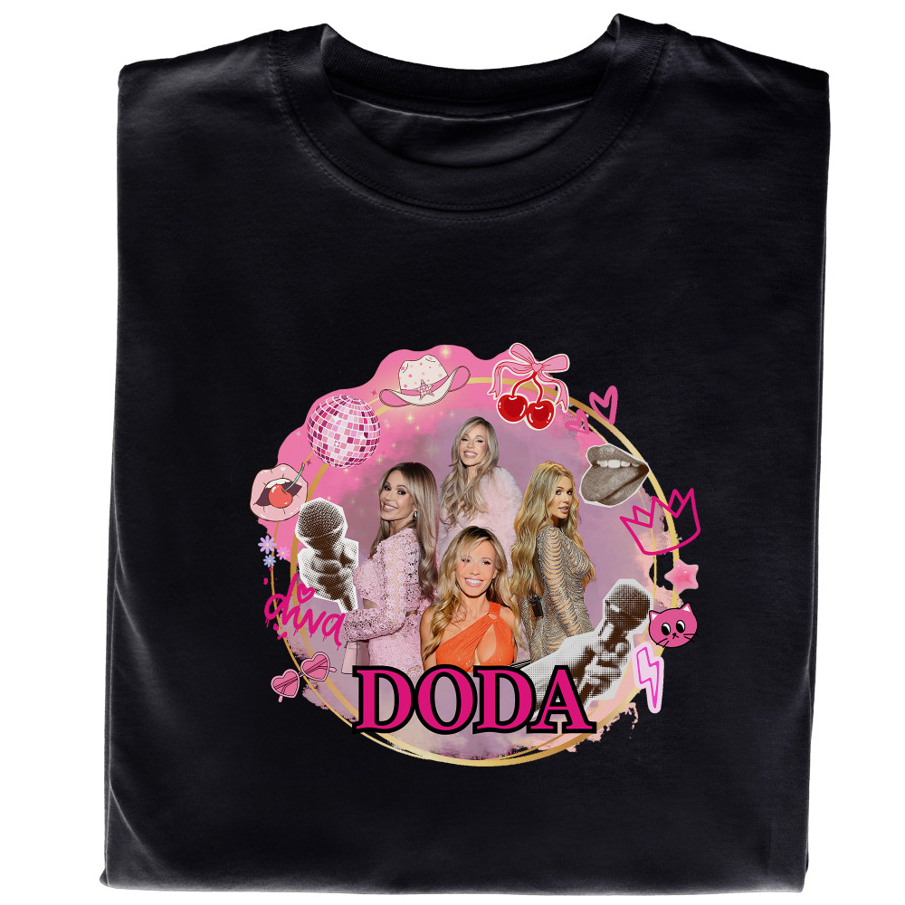 Koszulka z Nadrukiem Pop Muzyka | Stylowa dla Fanów Muzyki