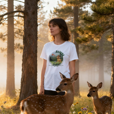 Koszulka z nadrukiem Bambi – idealna dla fanów bajek