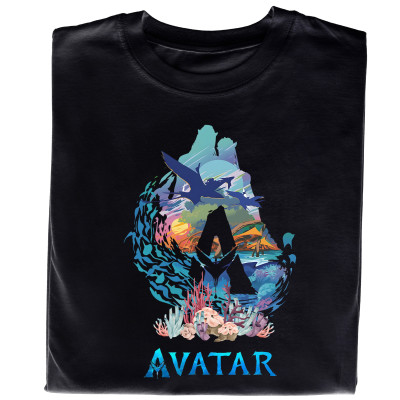 Koszulka z Nadrukiem Avatar | Istota Wody – Fantastyczna Grafika