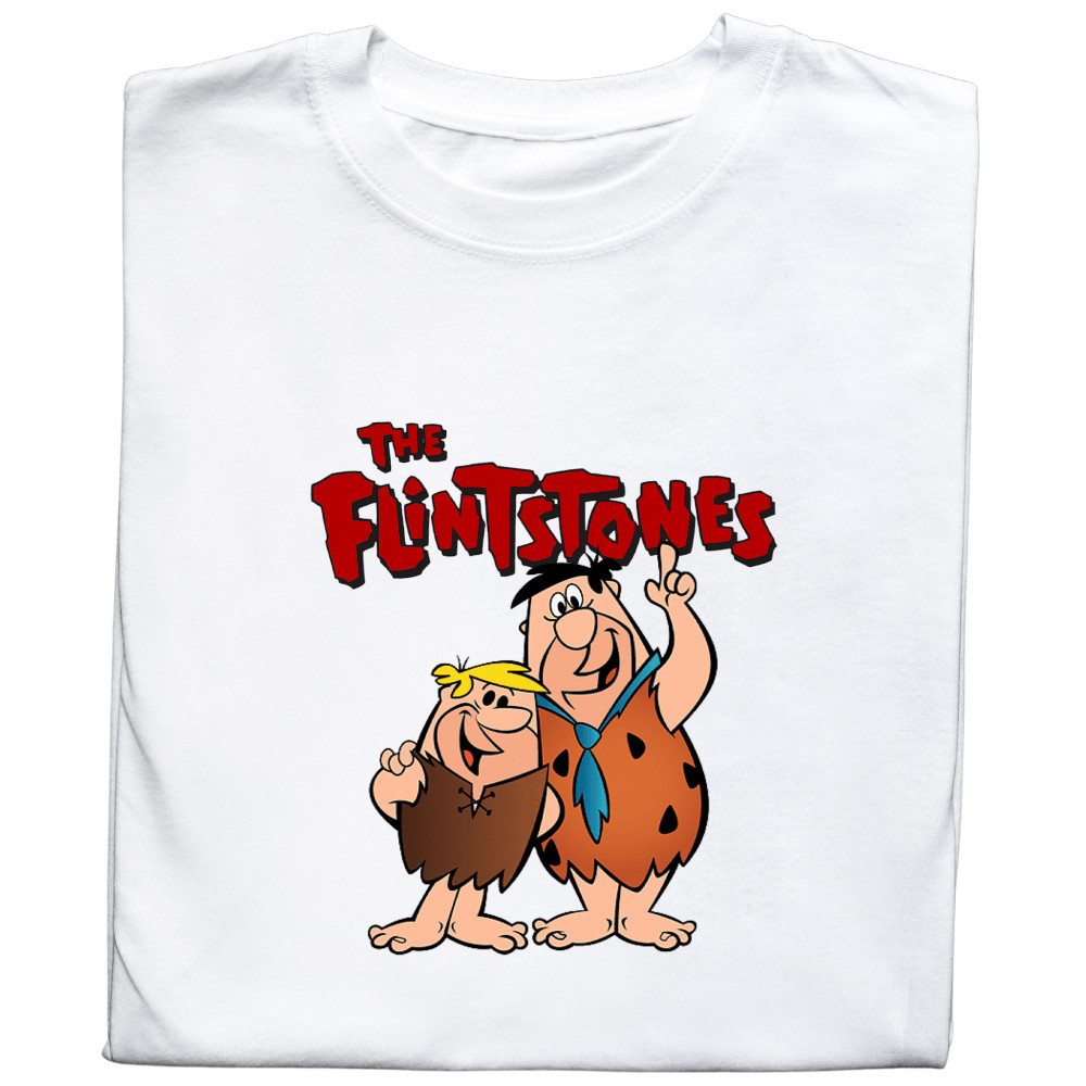 Koszulka z Nadrukiem Flintstonowie | Fredi i Barney – Kultowa Bajka