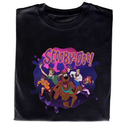 Koszulka z Nadrukiem Scooby-Doo | Kudłaty, Daphne, Fred i Velma – Bajka Cartoon