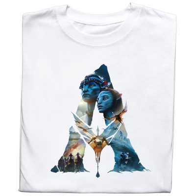Koszulka z Nadrukiem Avatar | Jake Sully i Neytiri – Film Fantastyczny