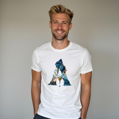 Koszulka z Nadrukiem Avatar | Jake Sully i Neytiri – Film Fantastyczny