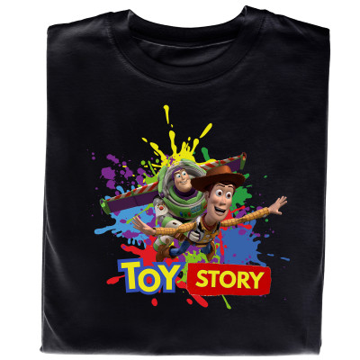 Koszulka z Nadrukiem Toy Story | Buzz Astral i Woody – Bajka Cartoon