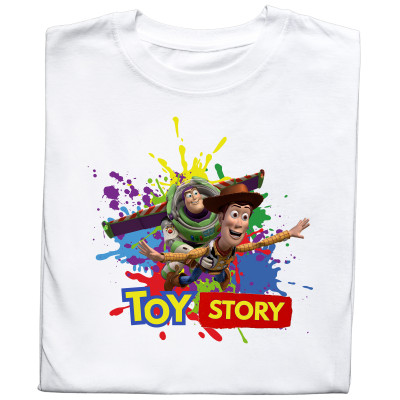 Koszulka z Nadrukiem Toy Story | Buzz Astral i Woody – Bajka Cartoon