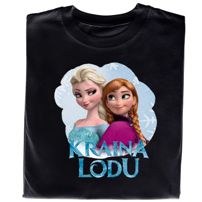 Koszulka z Nadrukiem Kraina Lodu | Elsa i Anna