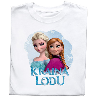 Koszulka z Nadrukiem Kraina Lodu | Elsa i Anna