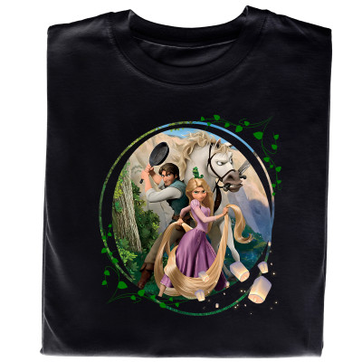 Koszulka z Nadrukiem Zaplątani | Roszpunka – Bajka