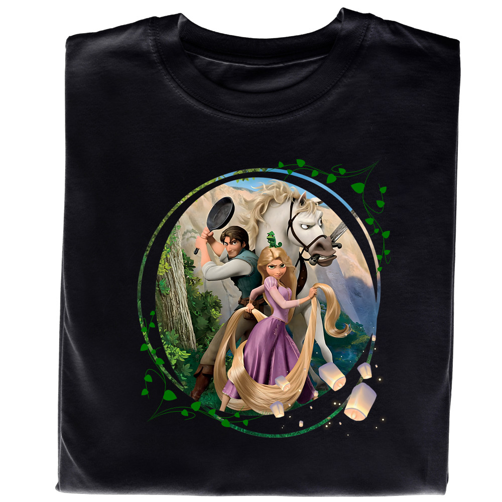 Koszulka z Nadrukiem Zaplątani | Roszpunka – Bajka