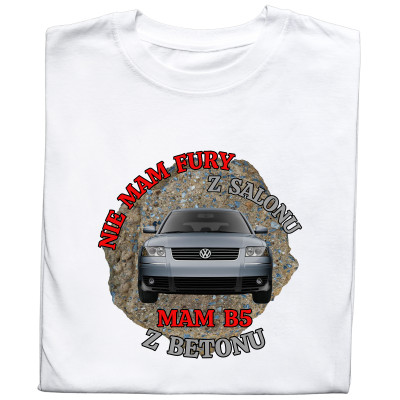 Koszulka z Nadrukiem Volkswagen B5 | Samochód i Motoryzacyjne Hobby