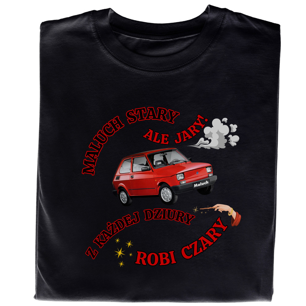 Koszulka z Nadrukiem Maluch | Stary Ale Jary – Samochód i Hobby