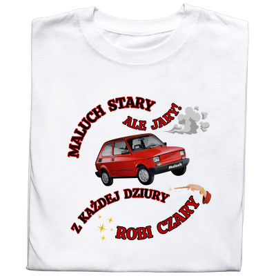 Koszulka z Nadrukiem Maluch | Stary Ale Jary – Samochód i Hobby