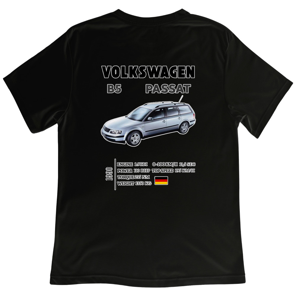 Koszulka z Nadrukiem Volkswagen B5 Passat | Samochód i Motoryzacyjne Hobby