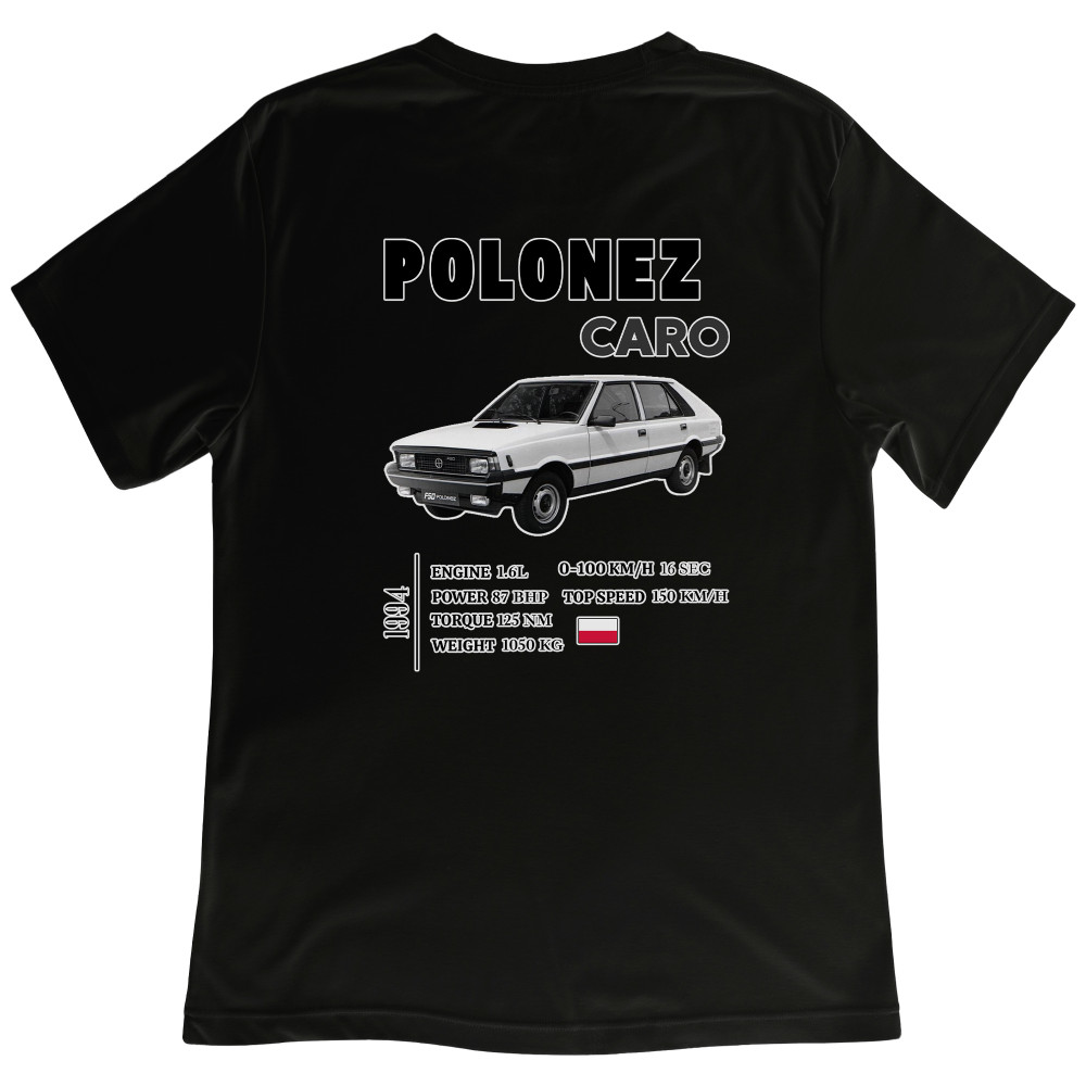 Koszulka z Nadrukiem Polonez Caro | Samochód i Motoryzacyjne Hobby
