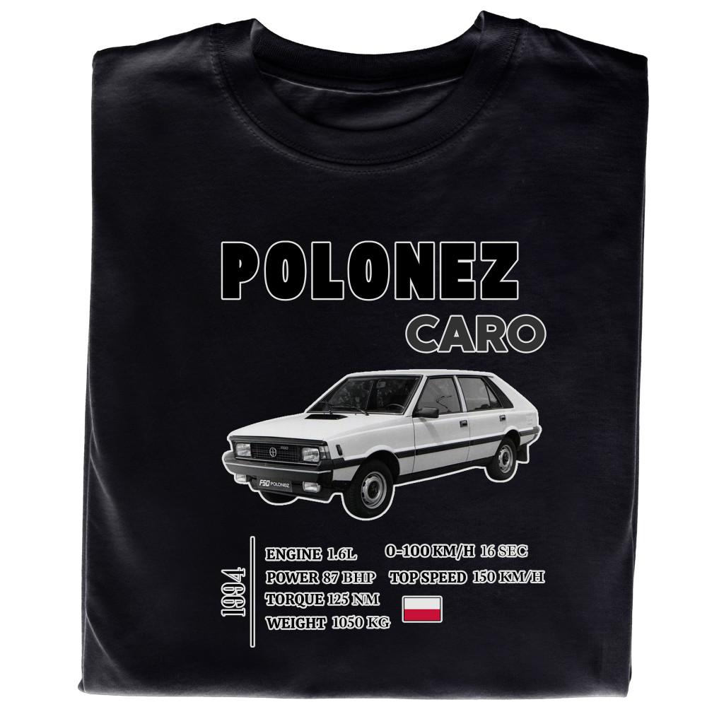 Koszulka z Nadrukiem Polonez Caro | Samochód i Motoryzacyjne Hobby