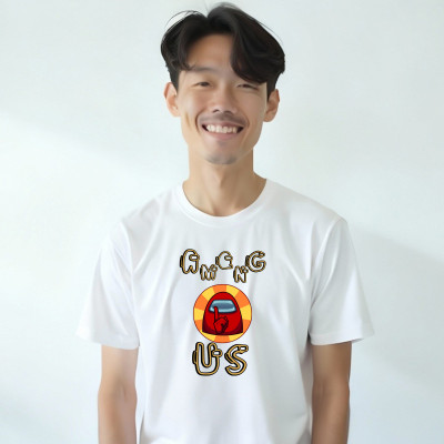 Koszulka z Nadrukiem Among Us | Gra Gaming – Sus Meme dla Gamera