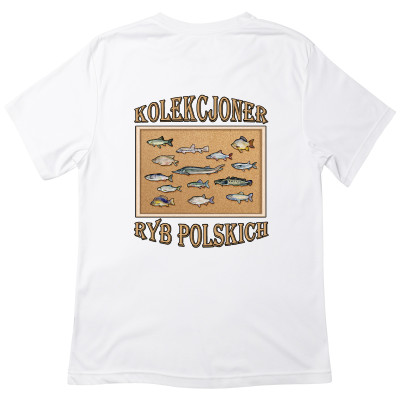 Koszulka z Nadrukiem | Kolekcjoner Ryb Polskich – Wędkarstwo i Hobby Wędkarza