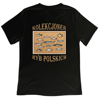 Koszulka z Nadrukiem | Kolekcjoner Ryb Polskich – Wędkarstwo i Hobby Wędkarza