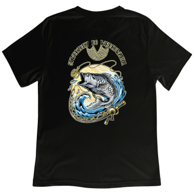 Koszulka z Nadrukiem Karp | Stworzony Do Wędkowania – Ryby i Hobby Wędkarza