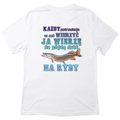 Koszulka z Nadrukiem Szczupak | Pójdę Dziś Na Ryby – Wędkarstwo i Hobby