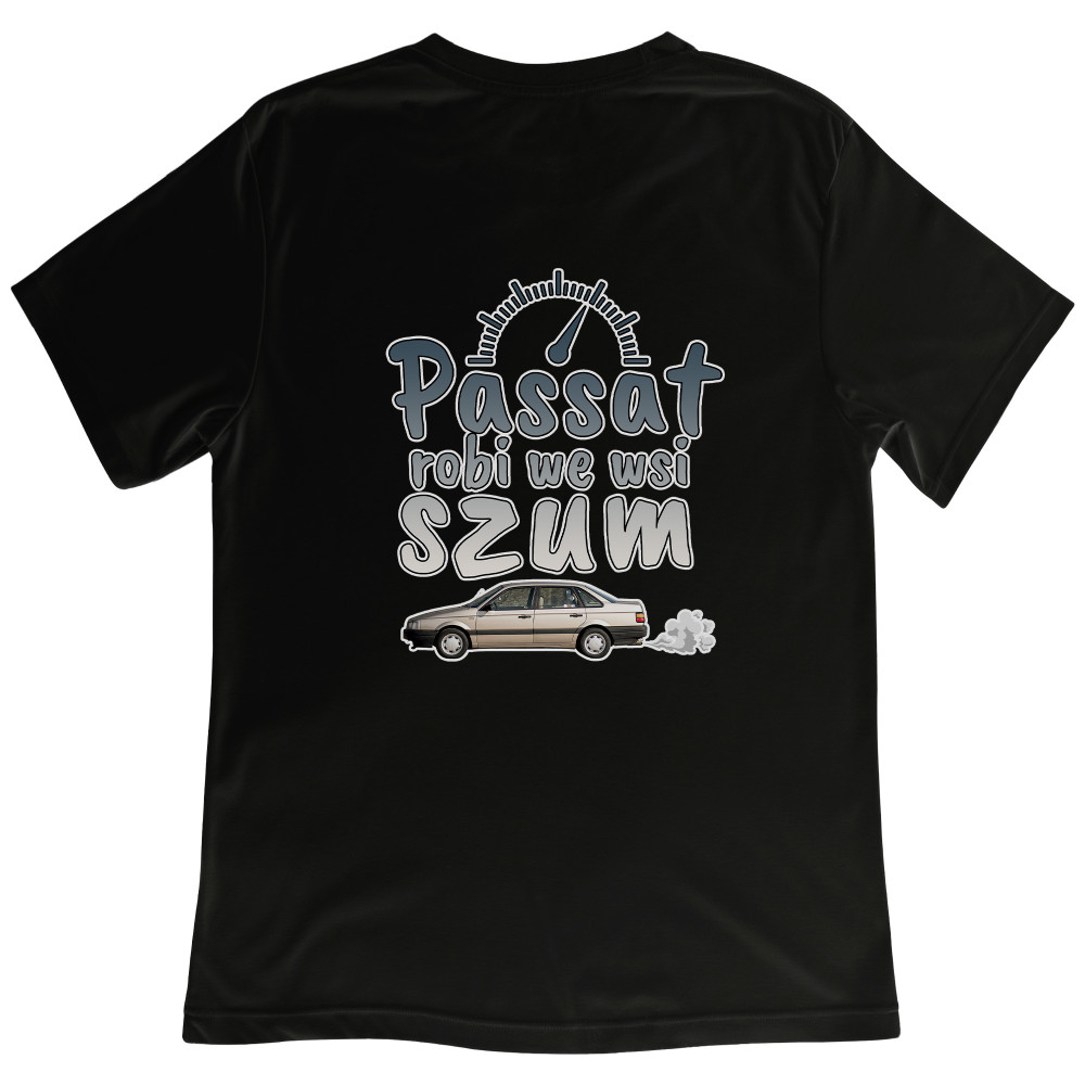Koszulka z Nadrukiem Passat | Robi We Wsi Szum – Samochody i Hobby