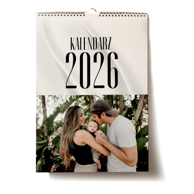 Kalendarz Ścienny A3 z Twoimi Zdjęciami | Personalizowany, Gruby Papier 300g