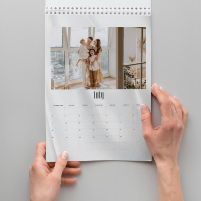 Kalendarz Ścienny A3 z Twoimi Zdjęciami | Personalizowany, Gruby Papier 300g