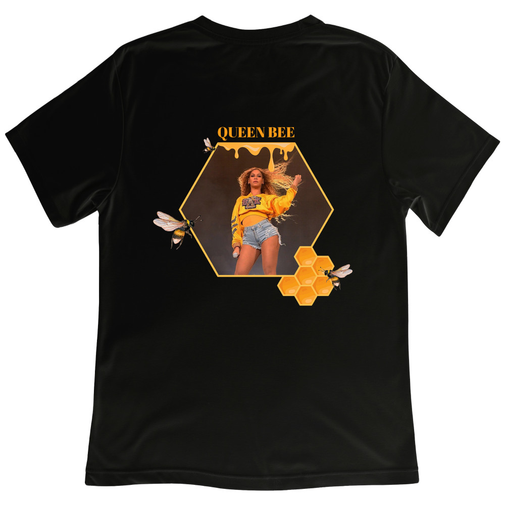 Koszulka z Nadrukiem Beyoncé | Pop Muzyka Queen Bee Slay