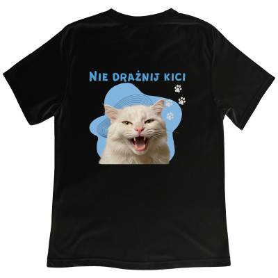 Koszulka z Nadrukiem Kot | Śmieszny Meme – Nie Drażnij Kici