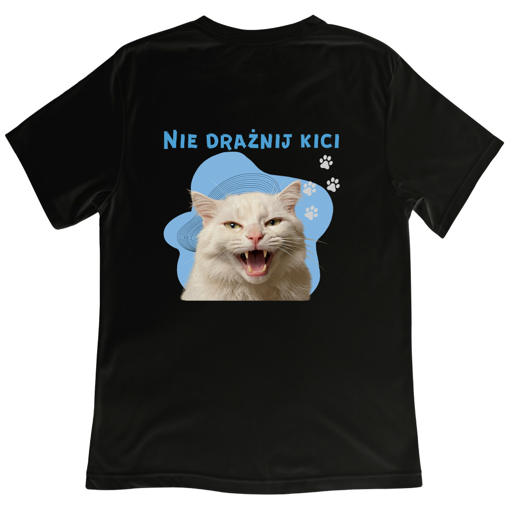 Koszulka z Nadrukiem Kot | Śmieszny Meme – Nie Drażnij Kici
