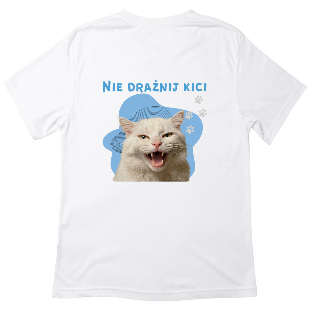 Koszulka z Nadrukiem Kot | Śmieszny Meme – Nie Drażnij Kici