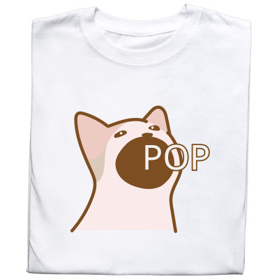 Koszulka z Nadrukiem Śmieszny Kot | Meme Cat Pop Dank