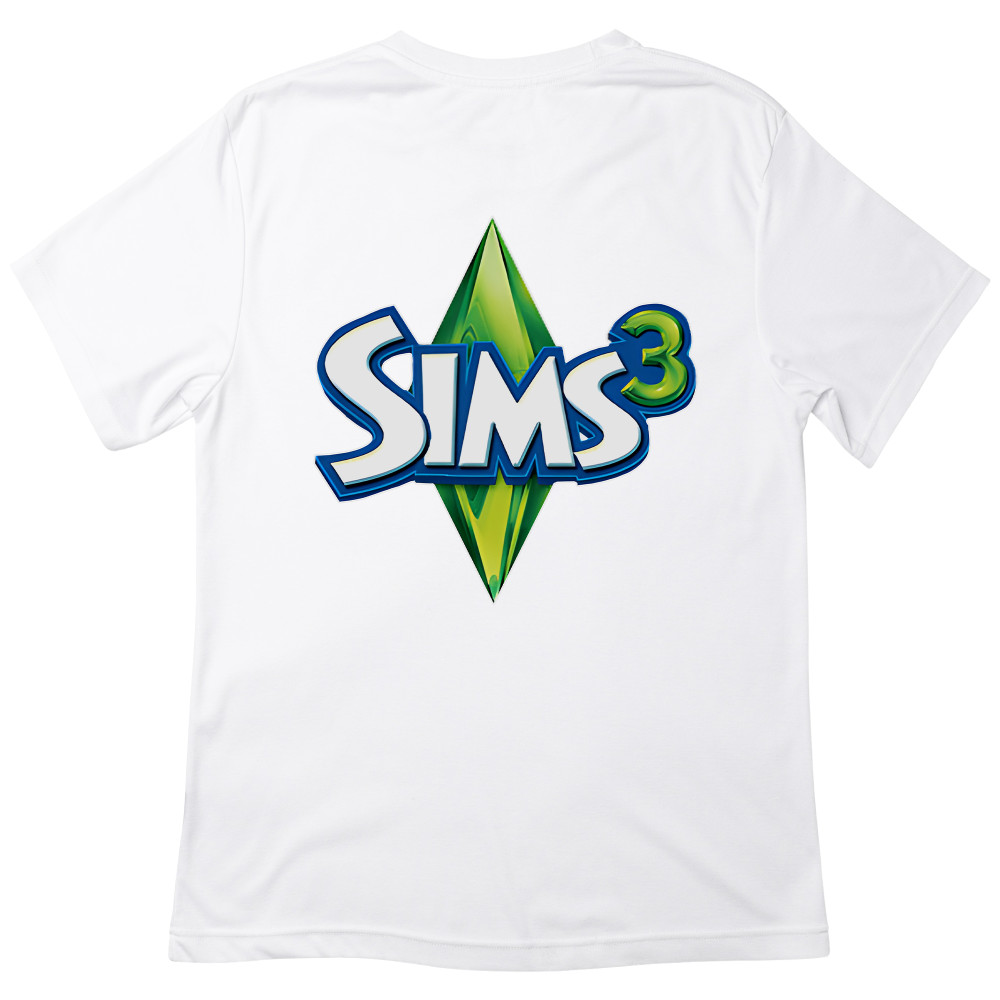 Koszulka z Nadrukiem Simsy | The Sims 3 – Śmieszny Mem dla Gracza