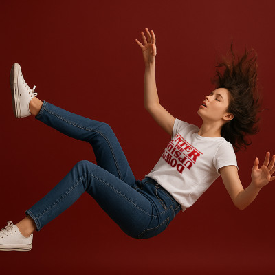 Koszulka z Nadrukiem Stranger Things | Upside Down – Eleven Serial