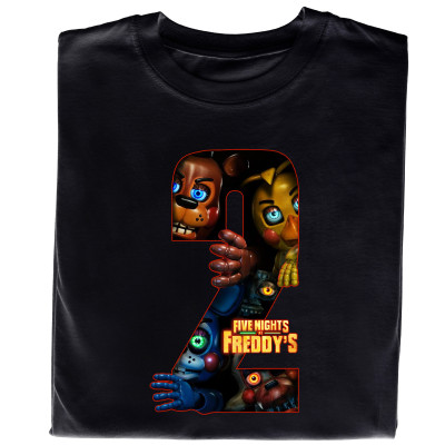 Koszulka z Nadrukiem FNaF 2 | Five Nights at Freddy's – Film i Gra