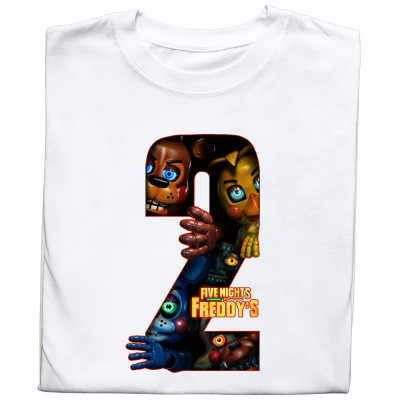 Koszulka z Nadrukiem FNaF 2 | Five Nights at Freddy's – Film i Gra