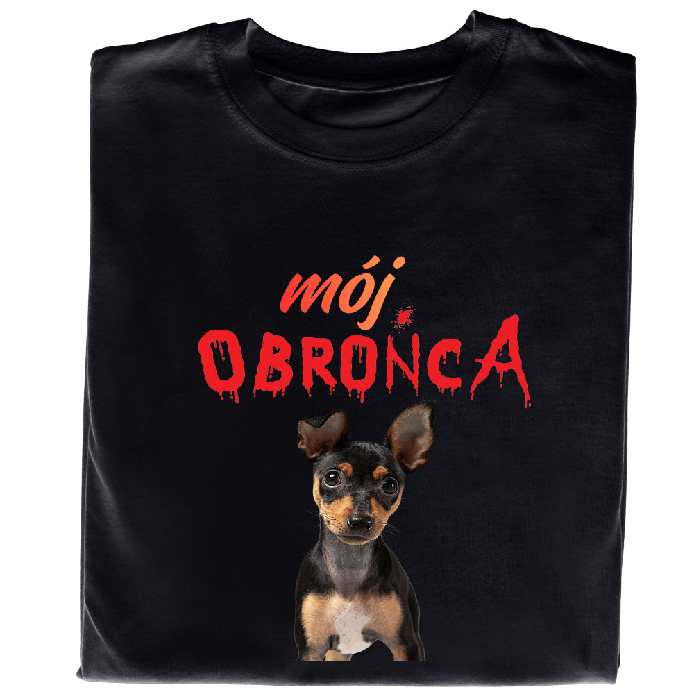 Koszulka z Nadrukiem Mój Obrońca | Zdjęcie Twojego Psa